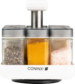 Coninx Kruidenrek Staand - Draaiend Kruidenrek Met Glazen Potjes - Kruidencarrousel Draaibaar - 8 Kruidenpotjes - Wit / RVS 20 Coninx Kruidenrek Staand - Draaiend Kruidenrek Met Glazen Potjes - Kruidencarrousel Draaibaar - 8 Kruidenpotjes - Wit / RVS -Mepal Promos Winkel 1069x1200