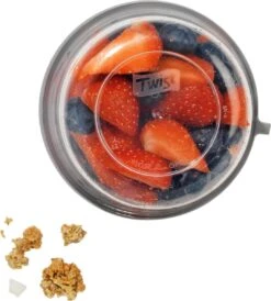 Lock&Lock Yoghurtbeker - Yoghurt Beker To Go - Muesli Beker To Go - Lunchpot - Lunchbeker - Medium - 560 Ml + 310 Ml - Wit -Mepal Promos Winkel 1082x1200 3