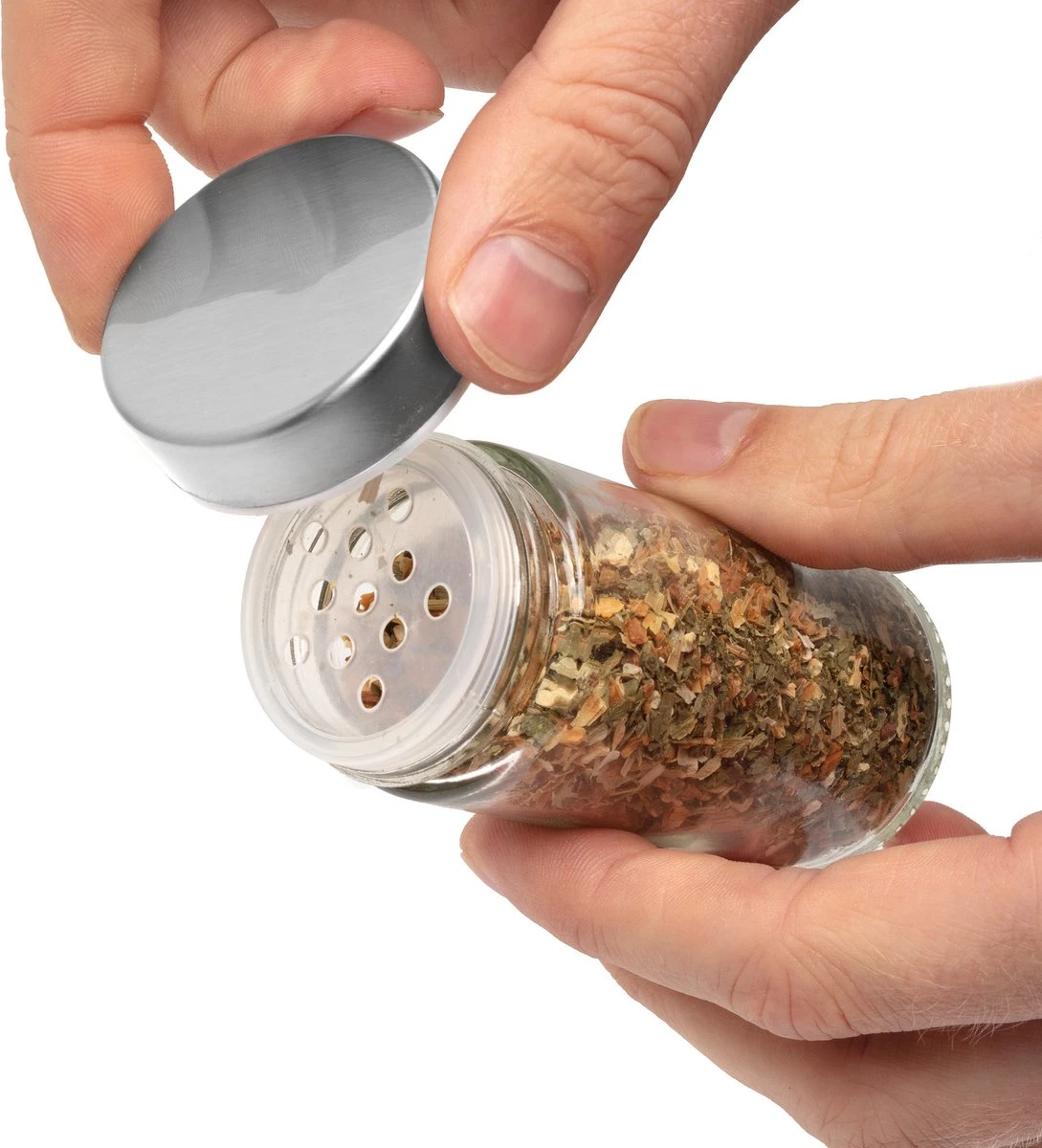 Pazzo Goods - Kruidenrek Staand - Kruidenrek Met Potjes - Zilver - RVS - Kruidenrek Draaibaar - 20 Kruidenpotjes - Inclusief Stickers & Stift - Kruiden Carrousel 6 Pazzo Goods - Kruidenrek Staand - Kruidenrek Met Potjes - Zilver - RVS - Kruidenrek Draaibaar - 20 Kruidenpotjes - Inclusief Stickers & Stift - Kruiden Carrousel - Afbeelding 6