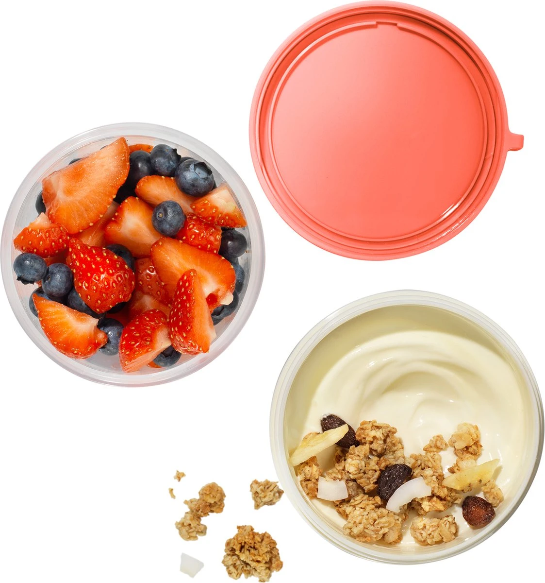 Lock&Lock Yoghurtbeker - Yoghurt Beker To Go - Muesli Beker To Go - Lunchpot - Lunchbeker - Medium - 560 Ml + 310 Ml - Roze 3 Lock&Lock Yoghurtbeker - Yoghurt Beker To Go - Muesli Beker To Go - Lunchpot - Lunchbeker - Medium - 560 Ml + 310 Ml - Roze - Afbeelding 3