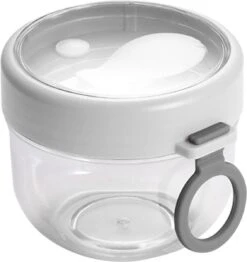 Deluqse Overnight Oats Potjes - Overnights Oats Beker - Set Van 3 - Oats Potjes - Overnight Oats Jar - Muesli Beker - Havermout Potjes -Mepal Promos Winkel 1133x1200