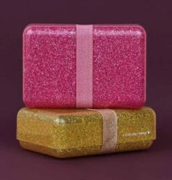 Lunch Box: Glitter - Roze | A Little Lovely Company -Mepal Promos Winkel 1149x1200 1
