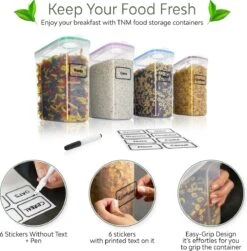 TNM Luxe Luchtdichte Voorraadbussen Set (4x2,5L) – Voorraadpotten - 4 Kleuren -Mepal Promos Winkel 1180x1200