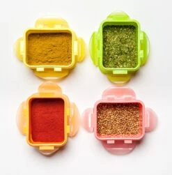 Lock&Lock (mini) Vershoudbakjes Set Met Deksel - Snackdoosjes - Snackbox - Babyvoeding Bewaarbakjes - Set Van 4 Stuks - Roze - 180 Ml - Kinderen En Volwassenen - Lekvrij - BPA Vrij -Mepal Promos Winkel 1182x1200 4