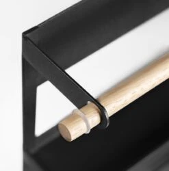 QUVIO Keukenrekje Van Metaal Magnetisch - Kruidenrek - Keuken Opbergrek Voor Kruiden, Handdoeken En Opscheplepels - Zwart -Mepal Promos Winkel 1186x1200 1