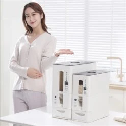 Merkloos TDR-Japans Rijst/Granen Container/Dispenser/ Opbergdoos - 6KG Inhoud - Wit -Mepal Promos Winkel 1194x1200 2