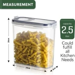 TNM Luxe Luchtdichte Voorraadbussen Set Zwart (4x2,5L), Voorraadpotten, Voedselcontainer Met Deksel, Vershouddoos -Mepal Promos Winkel 1197x1200 5