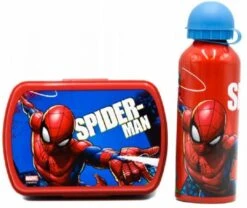 Marvel Schoolset, Broodtrommel Met Drinkfles Spiderman -Mepal Promos Winkel 1200x1009 2