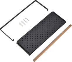 Merkloos Kruidenrek Zwart - Multifunctioneel Ophangbaar Keukenrek - Keukenrolhouder Zwart - Multifunctioneel Kruidenrek - Magnetisch Kruidenrek - Keuken Organizer - Koelkast Rek -Mepal Promos Winkel 1200x1023 1