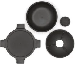 Brabantia Make & Take Salade Lunchbox - 1,3 L - Kunststof - Dark Grey -Mepal Promos Winkel 1200x1035