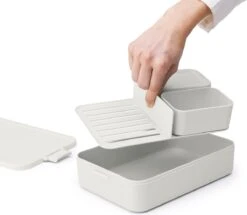 Brabantia Make & Take Bento Lunchbox Incl Bentobox - Large - Kunststof - Light Grey -Mepal Promos Winkel 1200x1045 2