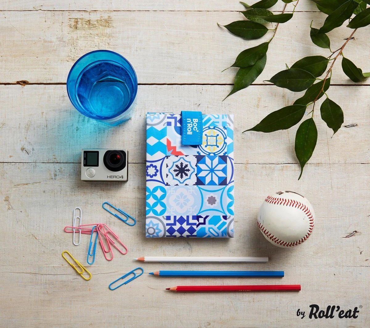 Boc'n'Roll Foodwrap - Patchwork Blauw 3 Boc'n'Roll Foodwrap - Patchwork Blauw - Afbeelding 3