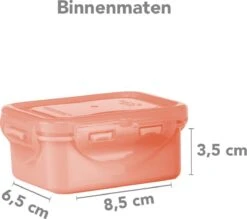 Lock&Lock (mini) Vershoudbakjes Set Met Deksel - Snackdoosjes - Snackbox - Set Van 4 Stuks - Kinderen - Lekvrij - BPA Vrij - Klein - 180 Ml - Multicolor -Mepal Promos Winkel 1200x1064