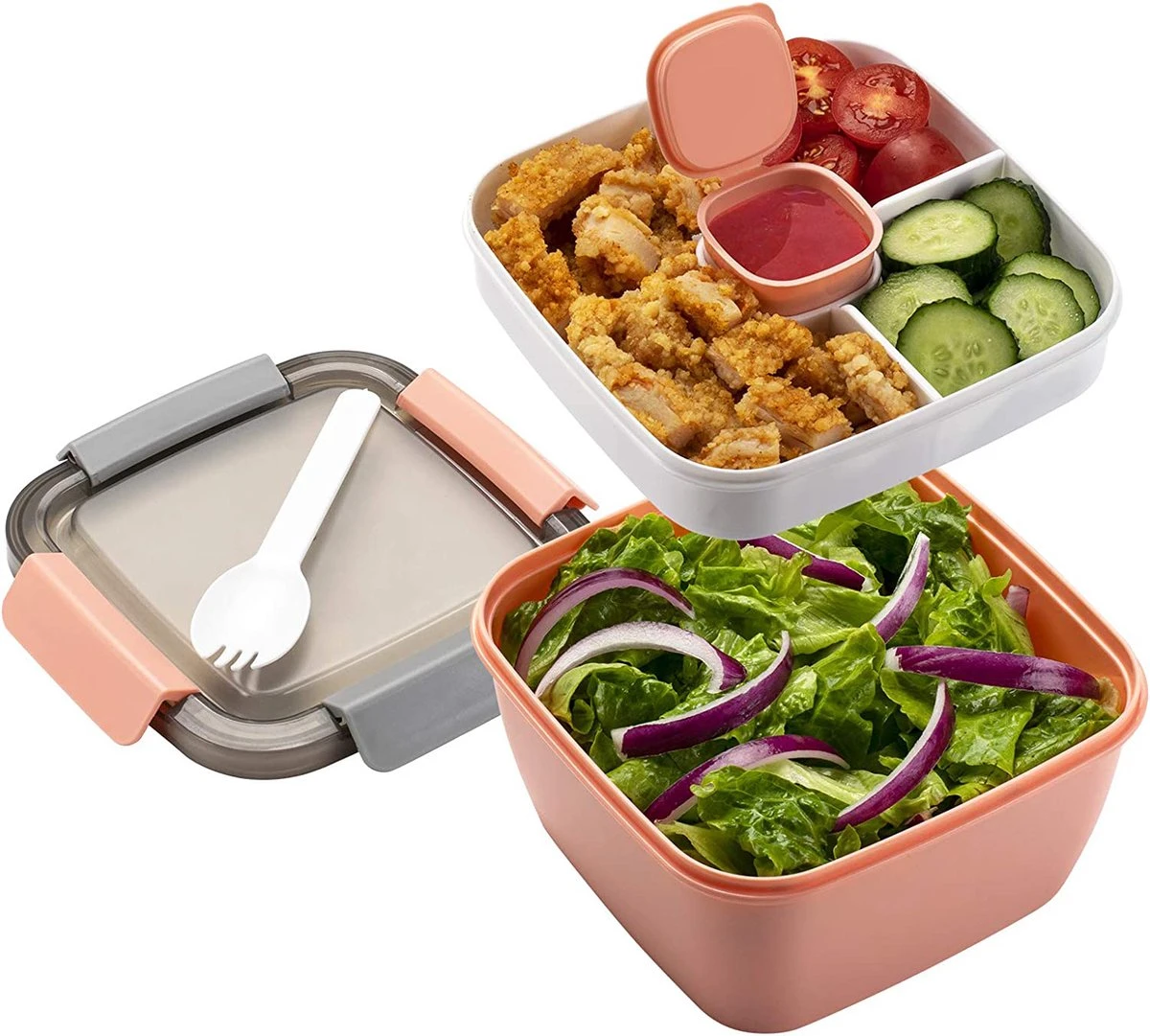 Consumerce® Luxe Meerlaagse Lunchbox Met Vakjes Roze – Lunchbox Volwassenen – Japanse Bento Box – Lunchbox Kinderen – Salade To Go – Brooddoos Volwassenen – Broodtrommel – Lunchtrommel – Salade Lunchbox – Saladebox – Salade Box 1 Consumerce® Luxe Meerlaagse Lunchbox Met Vakjes Roze – Lunchbox Volwassenen – Japanse Bento Box – Lunchbox Kinderen – Salade To Go – Brooddoos Volwassenen – Broodtrommel – Lunchtrommel – Salade Lunchbox – Saladebox – Salade Box