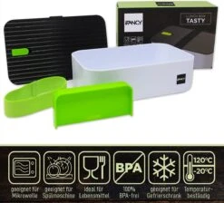 IFancy Lunchbox Tasty - Bento Lunch Box 1000ml - Dicht & Lekvrij Voor Kinderen & Volwassenen - Kantoor & School - BPA Vrij - Vaatwasser Magnetron & Vriezer Lunch Box (Groen) 9 IFancy Lunchbox Tasty - Bento Lunch Box 1000ml - Dicht & Lekvrij Voor Kinderen & Volwassenen - Kantoor & School - BPA Vrij - Vaatwasser Magnetron & Vriezer Lunch Box (Groen) -Mepal Promos Winkel 1200x1086 3