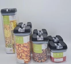 IGOODS - Voorraadpotten - Voorraaddozen- Voorraadboxen 7 Stuks - Met Zwarte Deksel -Mepal Promos Winkel 1200x1089