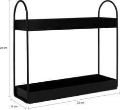QUVIO Kruidenrek Staand - Keukenrek - Kruidencarrousel - Aanrecht Organizer -Keuken Organizer - Opbergrek - Metaal - 10 X 32 X 29 Cm - Zwart 9 QUVIO Kruidenrek Staand - Keukenrek - Kruidencarrousel - Aanrecht Organizer -Keuken Organizer - Opbergrek - Metaal - 10 X 32 X 29 Cm - Zwart -Mepal Promos Winkel 1200x1096