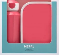 Mepal – Lunchset Campus (pu + Lb) – Pop-up Drinkfles En Broodtrommel Voor Kinderen – Roze – Bento Box – Lekvrij -Mepal Promos Winkel 1200x1107 1