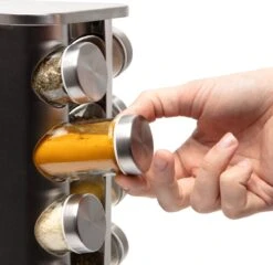 Pazzo Goods - Kruidenrek Staand - Kruidenrek Met Potjes - Zilver - RVS - Kruidenrek Draaibaar - 20 Kruidenpotjes - Inclusief Stickers & Stift - Kruiden Carrousel 17 Pazzo Goods - Kruidenrek Staand - Kruidenrek Met Potjes - Zilver - RVS - Kruidenrek Draaibaar - 20 Kruidenpotjes - Inclusief Stickers & Stift - Kruiden Carrousel -Mepal Promos Winkel 1200x1166 1