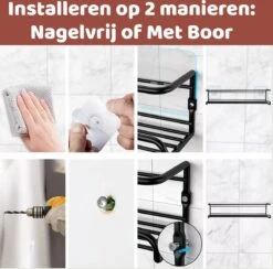 Mmoods Kruidenrek Ophangbaar Zonder Boren - 4 Laags Voor 24 Kruidenpotjes - Speciaal Voor Muur, Wandkast, Kastdeur - Hangende Kruidenorganizer Keuken - Keukenaccessoires -Mepal Promos Winkel 1200x1184 2