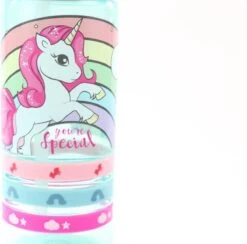 Unicorn Broodtrommel + PET Drinkfles Lichtblauw | Eenhoorn Lunchbox Set Voor Meisjes LS22 -Mepal Promos Winkel 1200x1184