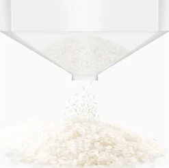 Merkloos TDR-Japans Rijst/Granen Container/Dispenser/ Opbergdoos - 6KG Inhoud - Wit -Mepal Promos Winkel 1200x1192 5