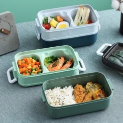 Lunchbox - Meal Prep Bakjes - Lunch Box Met Deksel - Meal Prep – Bento Box - Lunchtrommel Met Bestek Groen -Mepal Promos Winkel 1200x1200 108