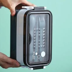 Lunchbox - Meal Prep Bakjes - Lunch Box Met Deksel - Meal Prep – Bento Box - Lunchtrommel Met Bestek Groen -Mepal Promos Winkel 1200x1200 110