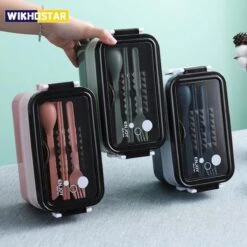 Lunchbox - Meal Prep Bakjes - Lunch Box Met Deksel - Meal Prep – Bento Box - Lunchtrommel Met Bestek Groen -Mepal Promos Winkel 1200x1200 113