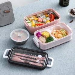 Lunchbox - Meal Prep Bakjes - Lunch Box Met Deksel - Meal Prep – Bento Box - Lunchtrommel Met Bestek Groen -Mepal Promos Winkel 1200x1200 118