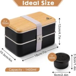 Sinnsally Bento Box Japans Voor Volwassenen/kinderen, Lunchbox Met Vakken, E Lunchboxen, Foodbox, Snackbox Met Onderverdelingen, Snackbox, Lunchsaladebox To Go -Mepal Promos Winkel 1200x1200 14