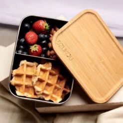 Dzukou Jim Corbett – RVS Lunchbox - Volwassenen - Met Vakjes - 1200 Ml -Mepal Promos Winkel 1200x1200 155