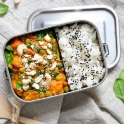 Pandoo RVS Lunchbox - 1200 Ml - Incl. Divider + Katoenen Tas -Mepal Promos Winkel 1200x1200 171