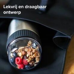 Coninx Thermos Lunchbox - Muesli Beker To Go - Isoleer Lunchpot - Yoghurtbeker To Go - Mueslibeker 840ml (600ml+240ml) - RVS -Mepal Promos Winkel 1200x1200 175