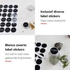 Deleca Kruidenrek Organizer Met 24 Kruidenpotjes - Vierkant - Strooideksel & Labels - Ophangbaar Of Staand - Industrieel / Zwart 20 Deleca Kruidenrek Organizer Met 24 Kruidenpotjes - Vierkant - Strooideksel & Labels - Ophangbaar Of Staand - Industrieel / Zwart -Mepal Promos Winkel 1200x1200 233