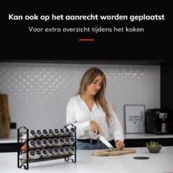 Deleca Kruidenrek Organizer Met 24 Kruidenpotjes - Vierkant - Strooideksel & Labels - Ophangbaar Of Staand - Industrieel / Zwart 21 Deleca Kruidenrek Organizer Met 24 Kruidenpotjes - Vierkant - Strooideksel & Labels - Ophangbaar Of Staand - Industrieel / Zwart -Mepal Promos Winkel 1200x1200 234
