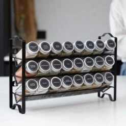 Deleca Kruidenrek Organizer Met 24 Kruidenpotjes - Vierkant - Strooideksel & Labels - Ophangbaar Of Staand - Industrieel / Zwart 26 Deleca Kruidenrek Organizer Met 24 Kruidenpotjes - Vierkant - Strooideksel & Labels - Ophangbaar Of Staand - Industrieel / Zwart -Mepal Promos Winkel 1200x1200 239