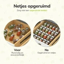 Kruidenrek Lade - Zwart - 4 Laags - Aluminium - Kruidenpotjes Opbergen -Mepal Promos Winkel 1200x1200 272