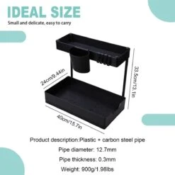 Kruidenrekken, Opslagrekken In De Keuken, 2 Lagen, Naaierrekken Op Het Aanrecht, Voor Organisatoren Van Kruidenrekken, Aardewerk/Opbergrekken Van De Keuken -Mepal Promos Winkel 1200x1200 281