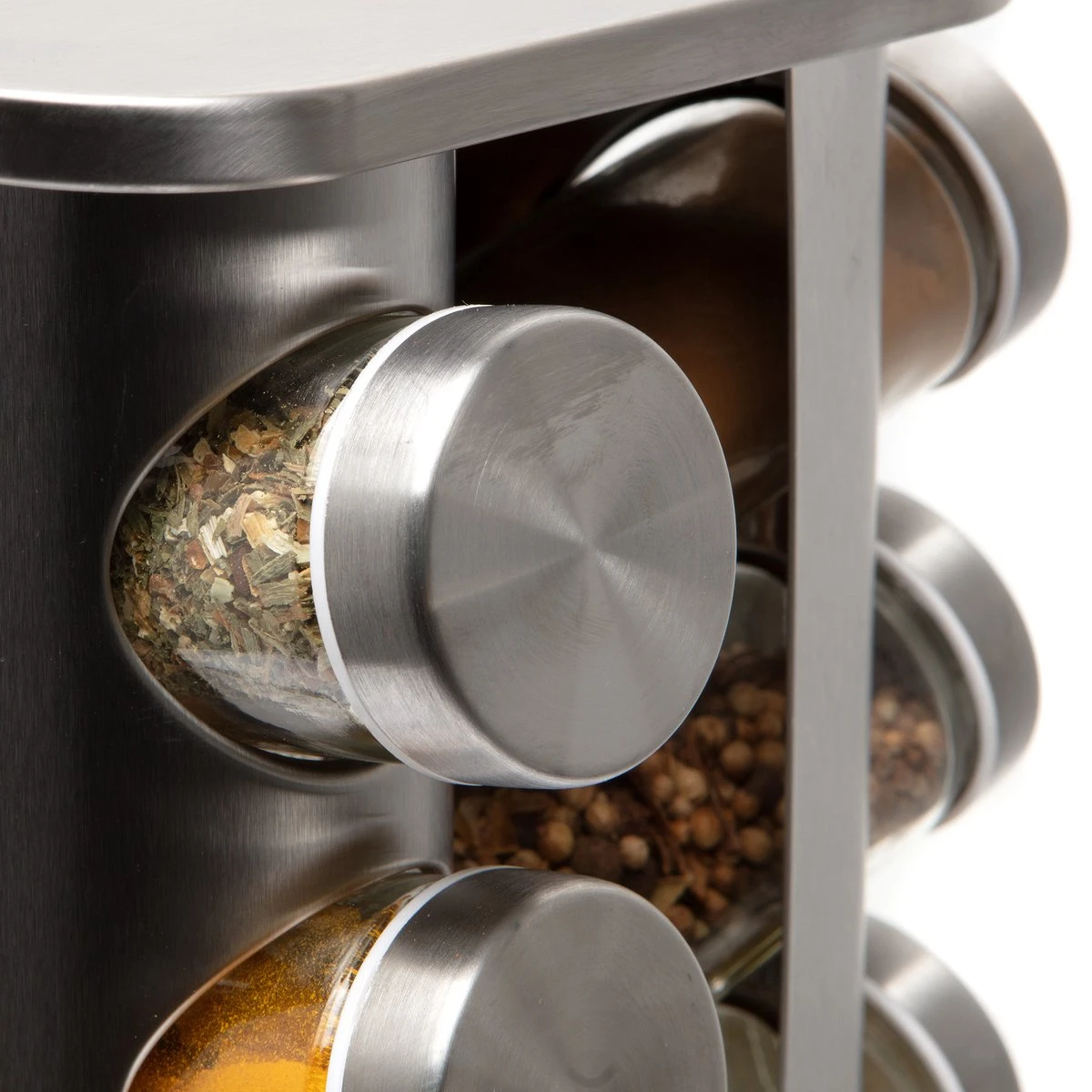 Pazzo Goods - Kruidenrek Staand - Kruidenrek Met Potjes - Zilver - RVS - Kruidenrek Draaibaar - 20 Kruidenpotjes - Inclusief Stickers & Stift - Kruiden Carrousel 5 Pazzo Goods - Kruidenrek Staand - Kruidenrek Met Potjes - Zilver - RVS - Kruidenrek Draaibaar - 20 Kruidenpotjes - Inclusief Stickers & Stift - Kruiden Carrousel - Afbeelding 5