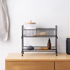 Navaris Stalen Kruidenrekje 2 Etages - Kruidenrek Staand - Rek Voor Kruidenpotjes En Glaasjes - Multifunctionele Organizer Voor Keuken En Badkamer -Mepal Promos Winkel 1200x1200 346