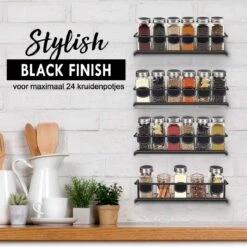 Kruidenrek Ophangbaar Kruidenpotjes Wandrek Organizer Keuken Accessoires - Zwart - Geschikt Voor Bijna Alle Kruidenpotjes 11 Kruidenrek Ophangbaar Kruidenpotjes Wandrek Organizer Keuken Accessoires - Zwart - Geschikt Voor Bijna Alle Kruidenpotjes -Mepal Promos Winkel 1200x1200 362