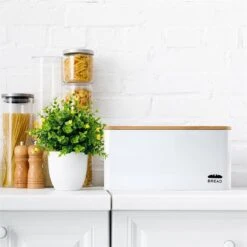 Oklahoma Broodtrommel Metaal 35,5x15,5x23 Cm Bamboe Deksel Snijplank -Mepal Promos Winkel 1200x1200 415