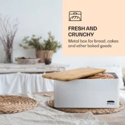 Oklahoma Broodtrommel Metaal 35,5x15,5x23 Cm Bamboe Deksel Snijplank -Mepal Promos Winkel 1200x1200 417