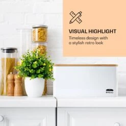 Oklahoma Broodtrommel Metaal 35,5x15,5x23 Cm Bamboe Deksel Snijplank -Mepal Promos Winkel 1200x1200 418