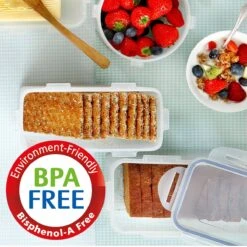 Lock&Lock Vershouddoos - Bewaardoos Met Deksel - Voor Ontbijtkoek Peperkoek En Cake - Cakedoos - 100% Luchtdicht - 2 Liter -Mepal Promos Winkel 1200x1200 474