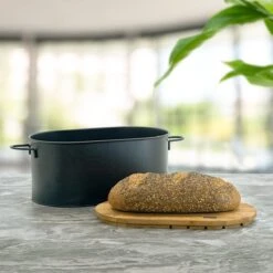 Industrial Living Broodtrommel-Brooddoos Met Snijplank-Brood Bewaren-Metaal-Hout -Mepal Promos Winkel 1200x1200 483