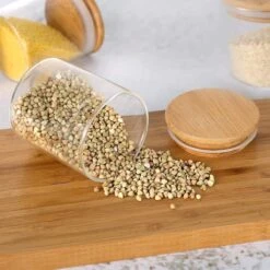 Quality Needz - Voorraadbussen - 250 ML - Glazen Potjes Met Deksel - Kruidenpotjes - 10 Delige Set - BPA-vrij - Gratis Pen & Herschrijfbare Stickers -Mepal Promos Winkel 1200x1200 521