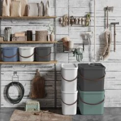 Rotho - Opbergcontainer / Voorraadbus Met Deksel 6L - Gerecycleerd Plastic BPA Vrij - Cappuccino -Mepal Promos Winkel 1200x1200 543