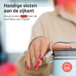 Triple J® Lunchbox - Broodtrommel - Lucht- & Lekvrij - Incl. Bestek - Magnetron & Vaatwasser Bestendig -Mepal Promos Winkel 1200x1200 76